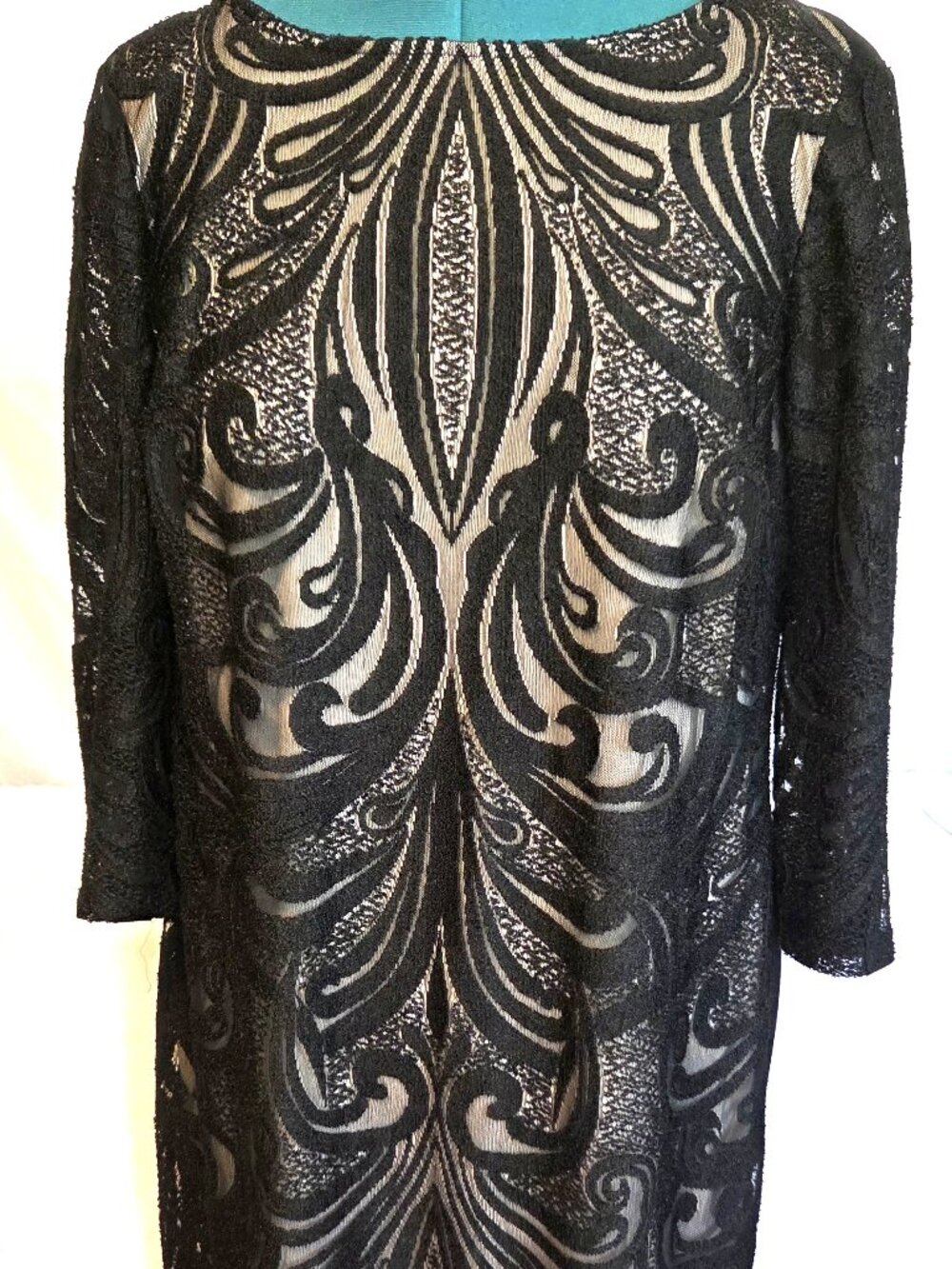 Julia Jordan Lace Overlay Long Sleeve Dress  sz 18w